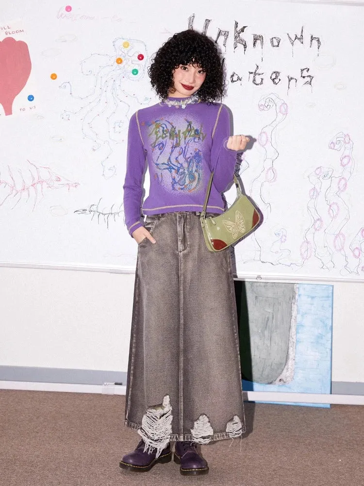 Casual denim skirt【s0000005532】