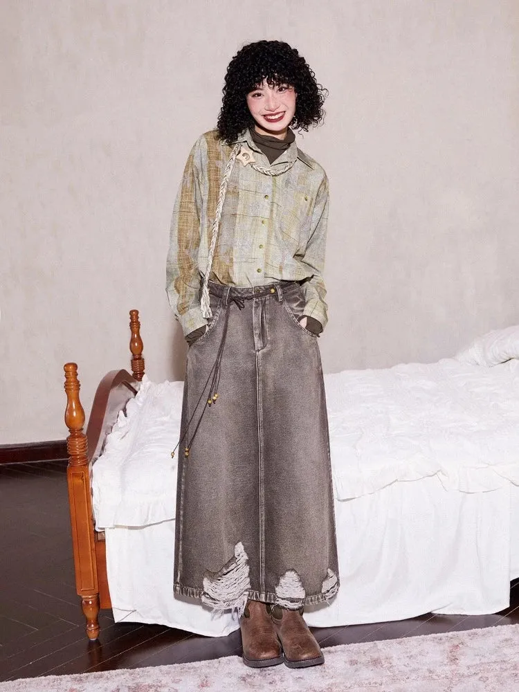 Casual denim skirt【s0000005532】