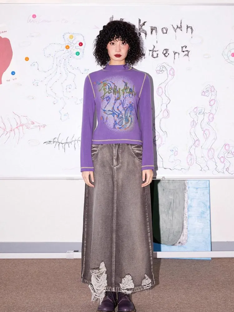 Casual denim skirt【s0000005532】