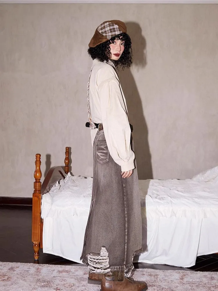 Casual denim skirt【s0000005532】