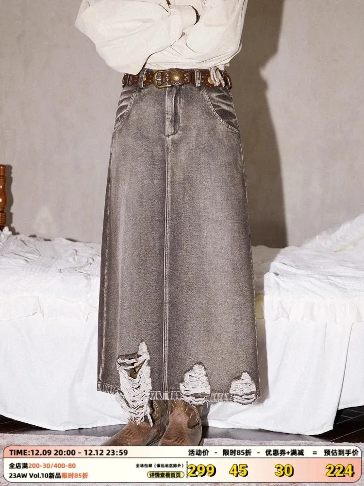 Casual denim skirt【s0000005532】