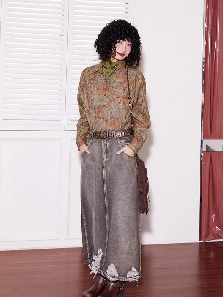 Casual denim skirt【s0000005532】