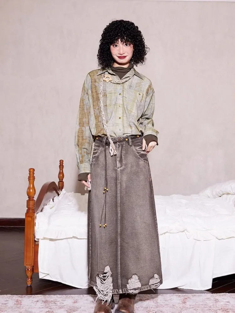Casual denim skirt【s0000005532】