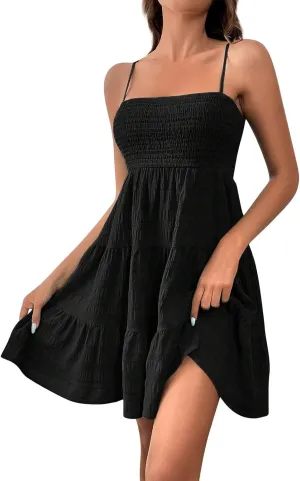 Homecoming Graduation Dresses for Teens Summer Beach Cute Mini Sundress Women Short Prom Dress Date Night Outfit