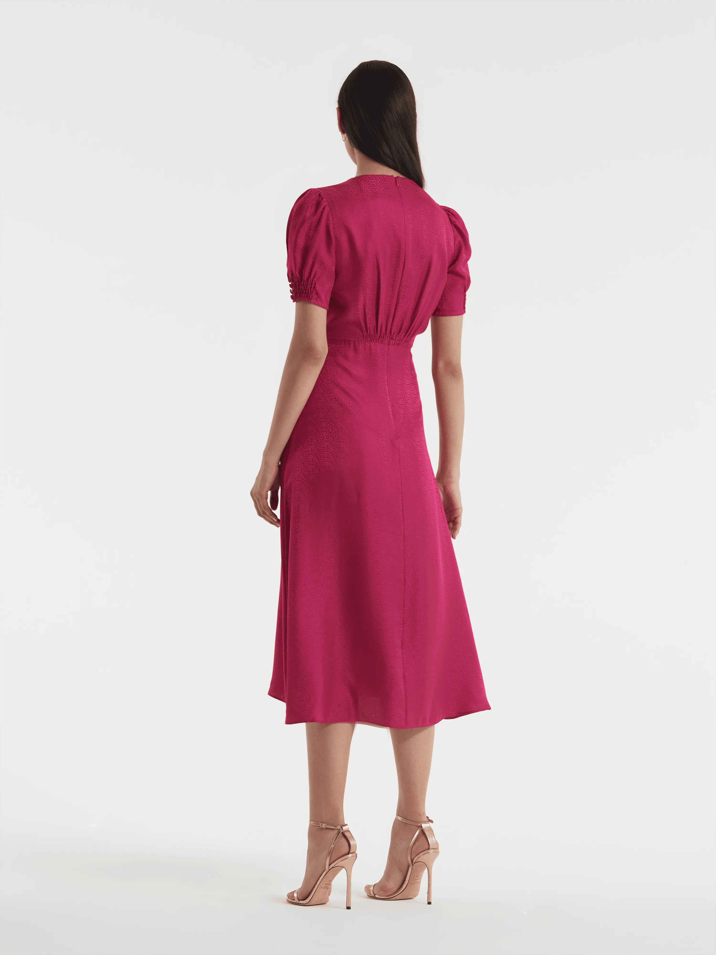 Lea Dress in Summerberry Jade Embroidered