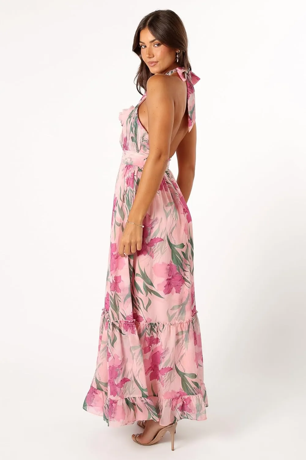 Petal & Pup Women's Lennon Halterneck Maxi Dress