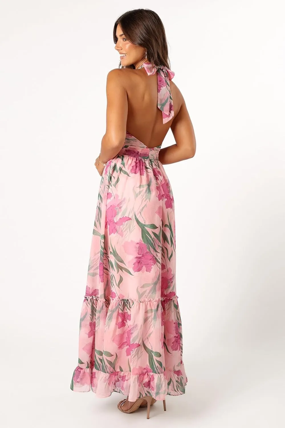 Petal & Pup Women's Lennon Halterneck Maxi Dress