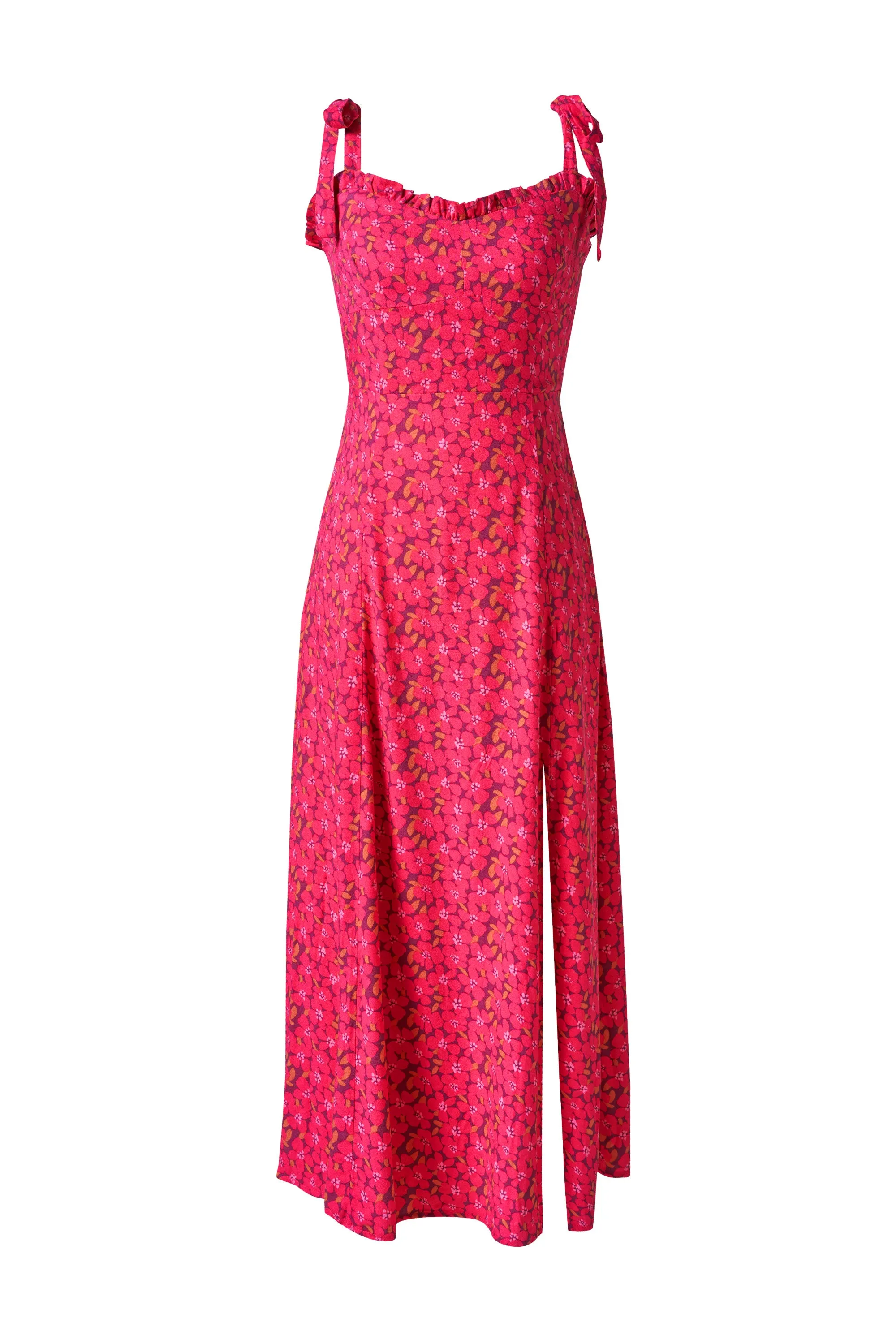 Time to Bloom Berry Floral Dress