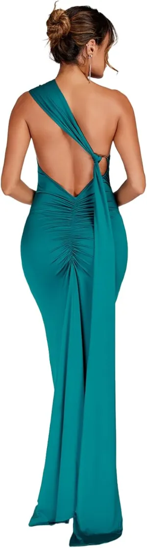 Women Sexy Backless Bodycon Sleeveless Open Back Maxi Dress for Going Out, Elegant Party Cocktail Long Dress