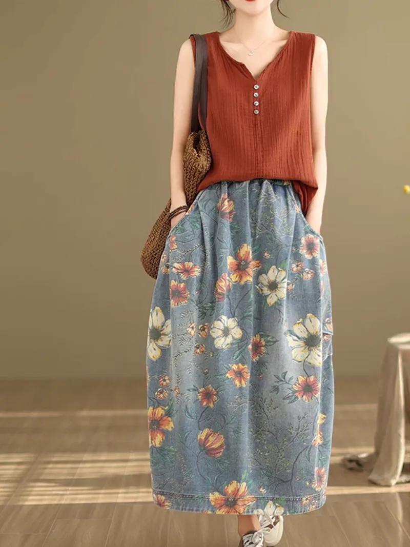 Women's Modern & Comfortable Pocket Style Skirt